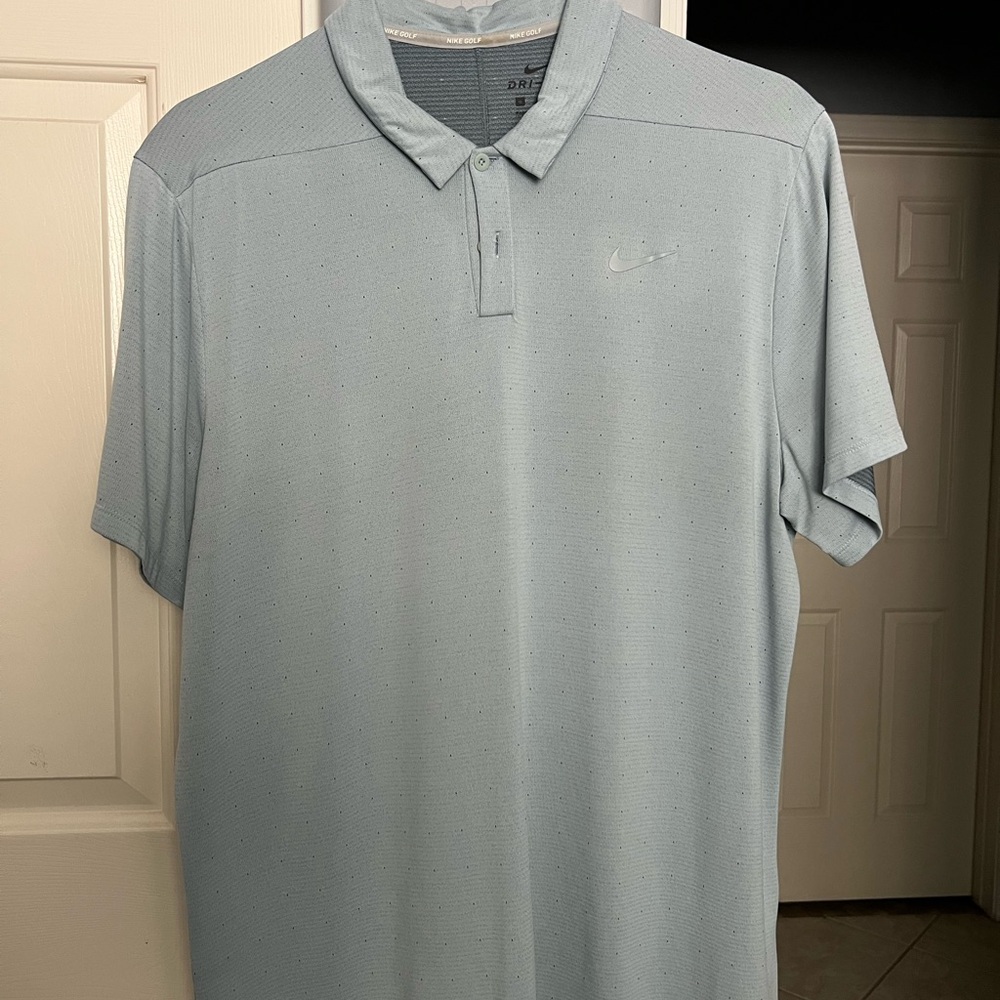 Nike Men's Sky Blue Polo Shirt